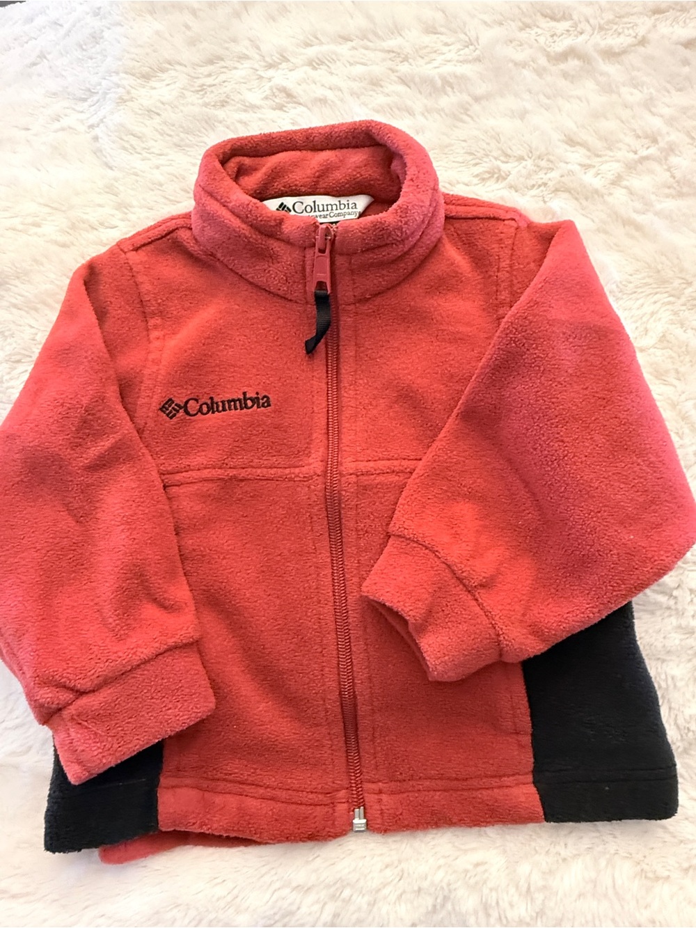 Columbia Toddler Red Fleece Jacket Sz 3T EUC